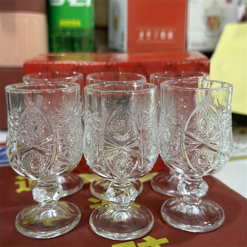 Набор из 6 кристальных рюмок для ликера: идеален для любых случаев, элегантен для виски и высококачественен для вина.