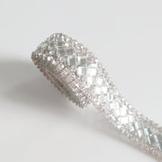 O'z-o'zidan yopishadigan rhinestone chiziq avtomobil bezatish uchun sovg'a materiallari, kumush porloq lenta