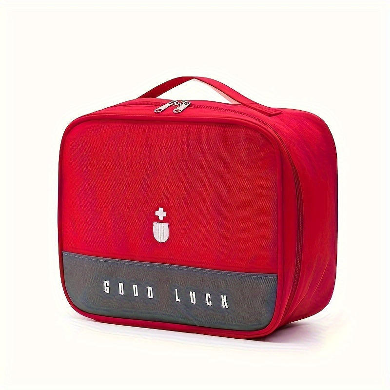 Portable Medicine Organizer Box Zipper Travel Storage Bag