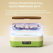 Portable USB Rechargeable Eyeglass and Watch Cleaner with Blue Light and Vibration