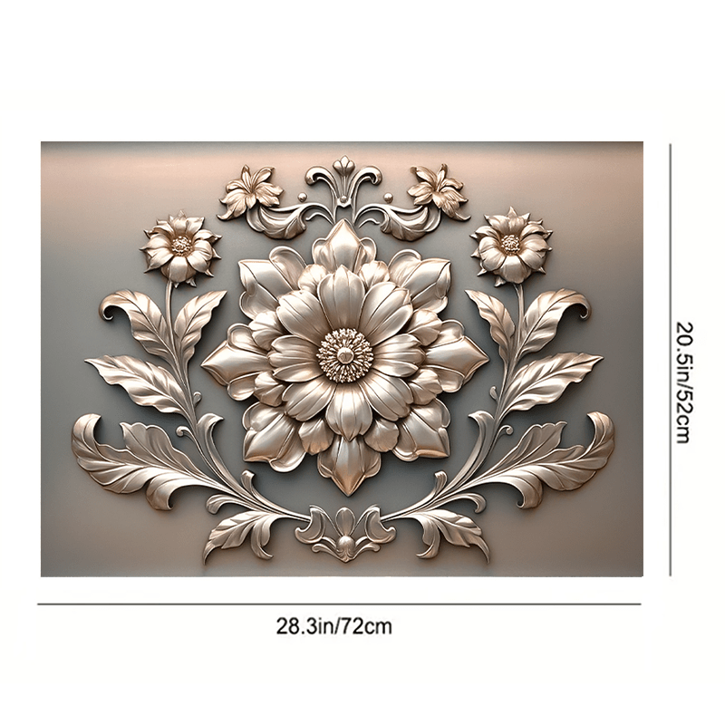 Yevropa yordamli peony gullari pechka qoplami, sirpanmaydigan rezina tagi, oshxona dekoratsiyasi