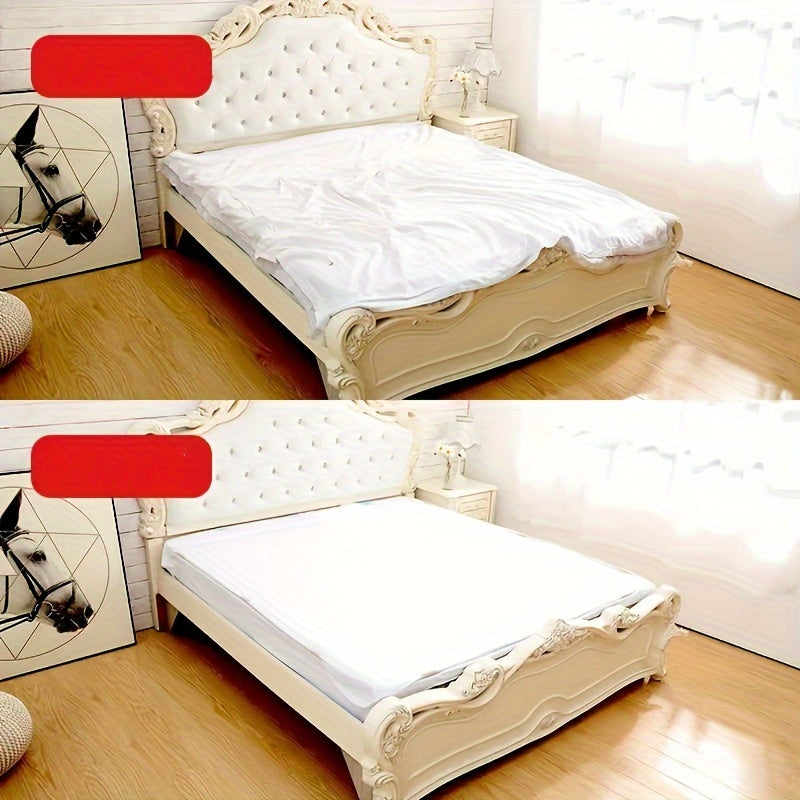 Adjustable Bed Sheet Clips Pack of 2 Heavy Duty Mattress Sheet Holders Elastic Straps