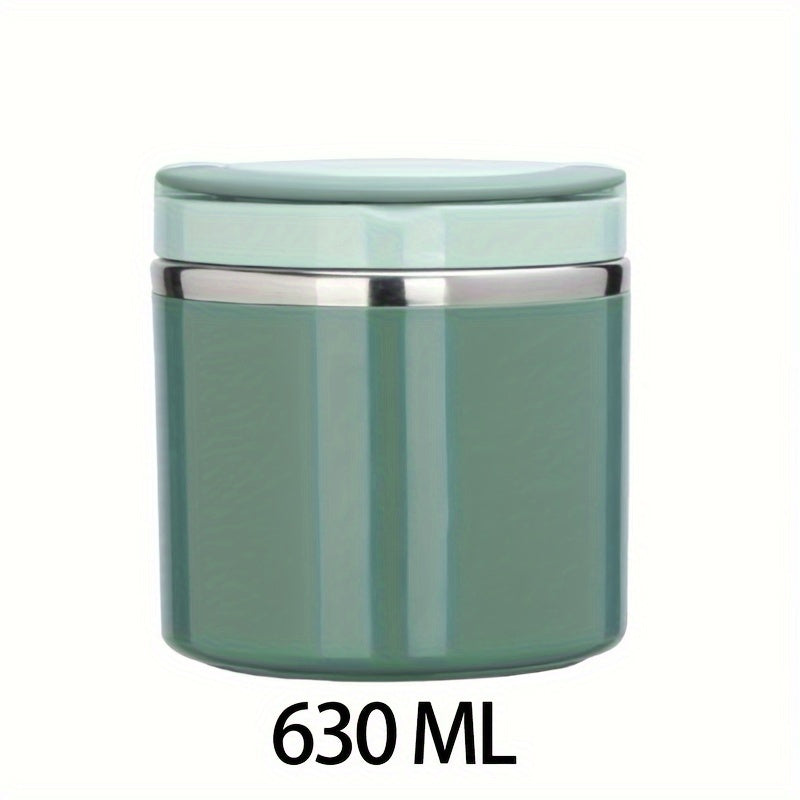 Stainless Steel Hot Food Soup Bottle 630ml Large Reusable Lunch Box for School