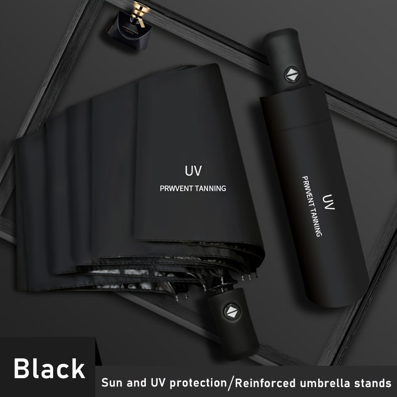 Прочный компактный зонт с автоматическим открыванием для студентов, идеален для защиты от солнца и дождя.