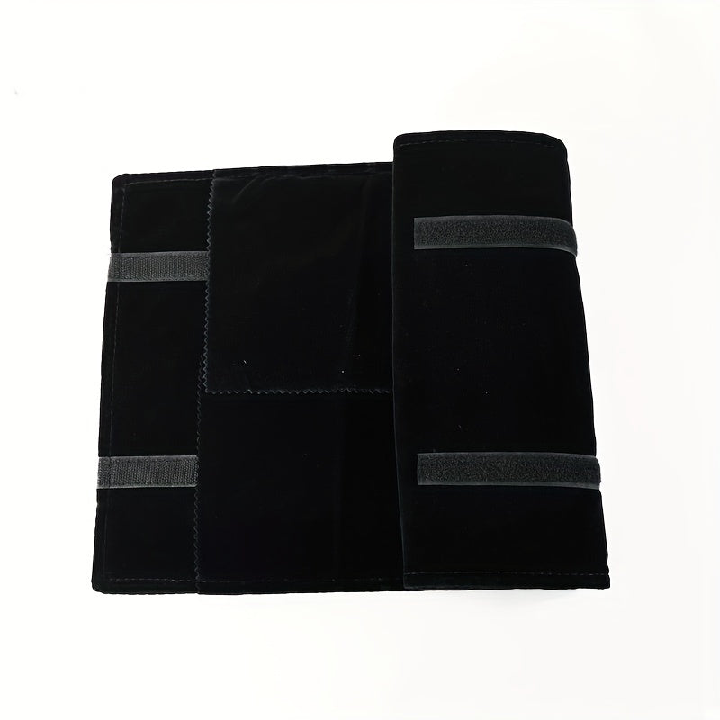 16-Bit Necklace Storage Roll with Anti-Tangling Layer and Elastic Band