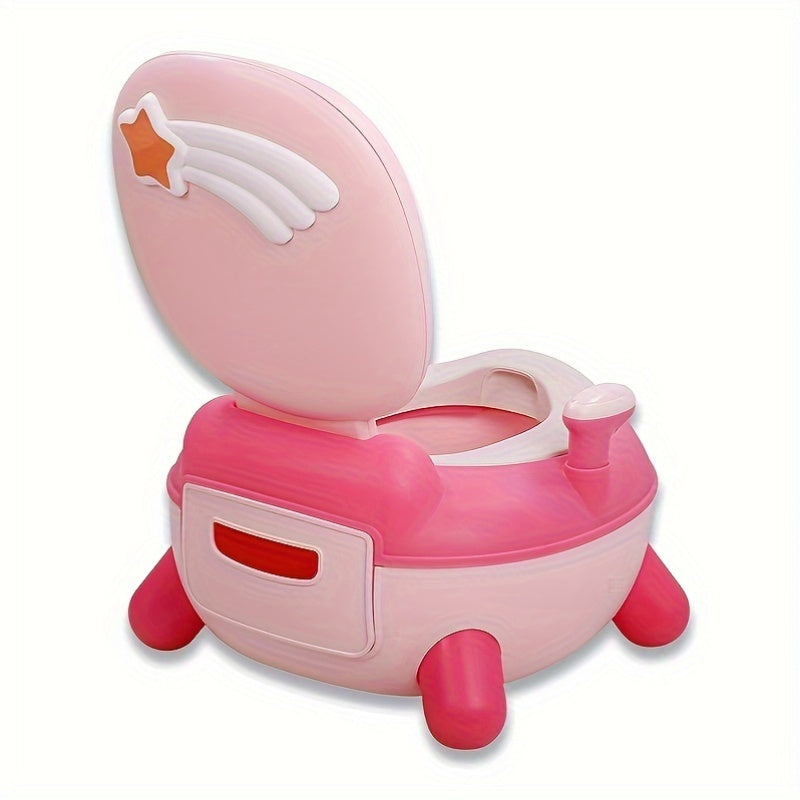 Kids Potty Chair for Toddlers 8 Months to 6 Years Rocket Pattern Plastic Safe PP