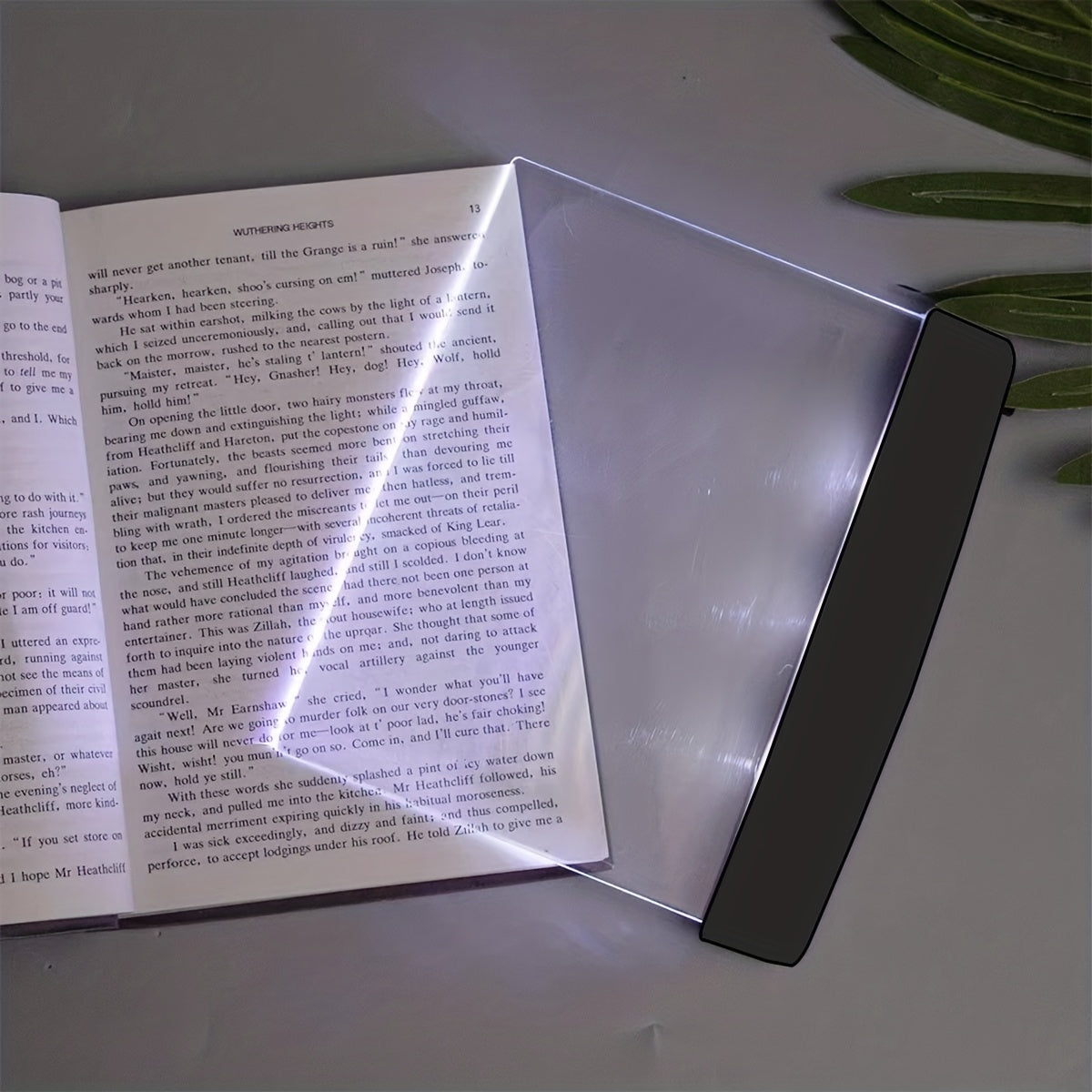 Book Reading Lamp with Eye-Protecting LED Clip-On Light for Nighttime Reading
