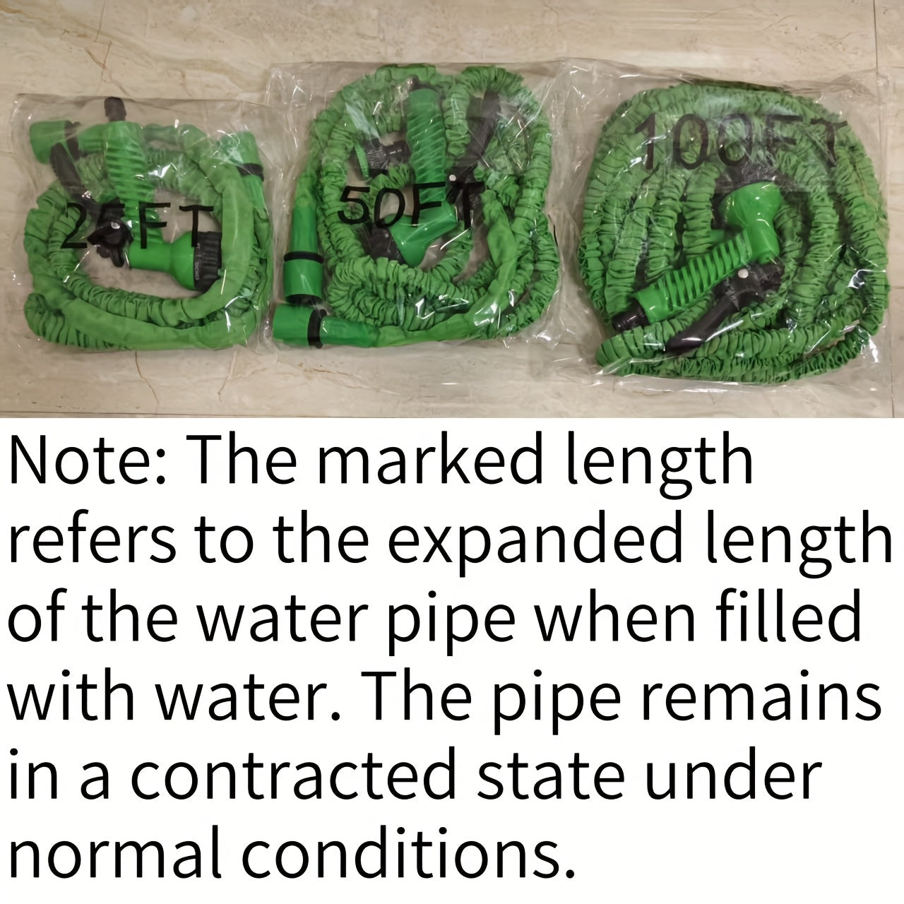 Expandable Garden Hose With Spray Gun, 7.62-30.48m, Multi-Functional Outdoor Cleaning