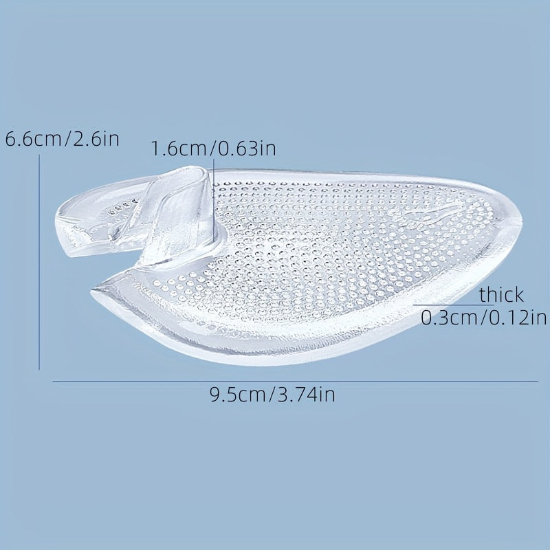 Unisex Silicone Toe Separator Sandals Anti-Slip Half Pads Flip-Flops