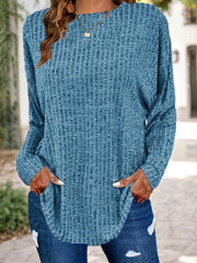 Plus Size Women's Cozy Long Sleeve Pullover Sweater Fall Winter Layering