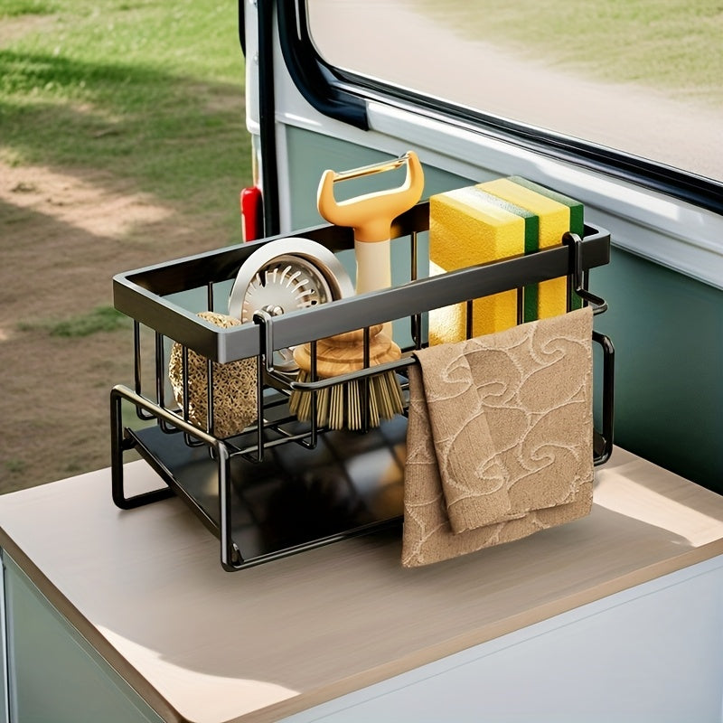 Vanna yoki oshxona uchun oshxona sinkining drenaj qutisi uchun qoʻlqop va idish toʻplamini saqlash uchun quti