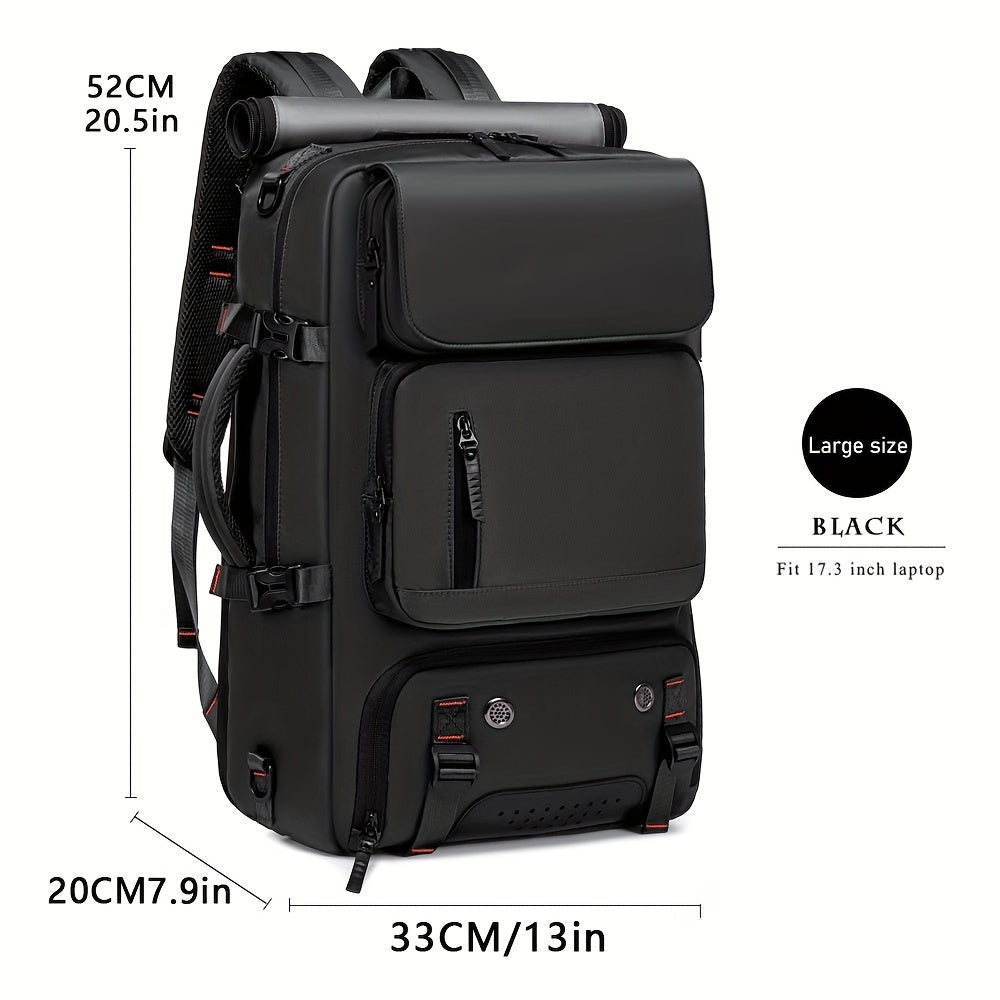 3-in-1 Nylon Laptop Backpack for Travel and Business Large Capacity