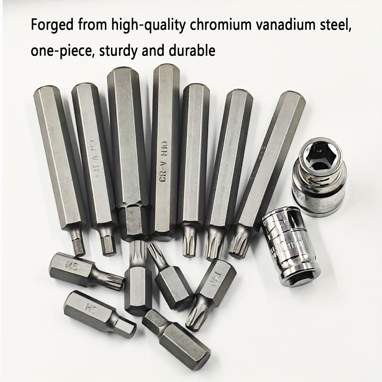 40 dona Avto ta'mirlash asboblari to'plami, shoxli kalit, S2 po'lat, olti burchakli boshqaruv