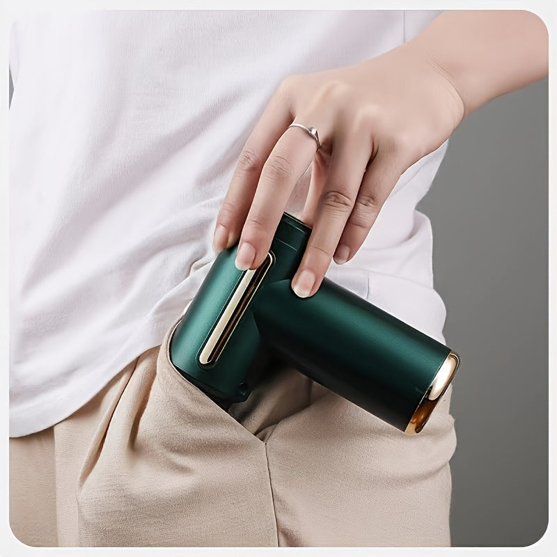 Portable Deep Tissue Massage Gun with 6 Speed Levels 4 Massage Heads Rechargeable Lithium Battery