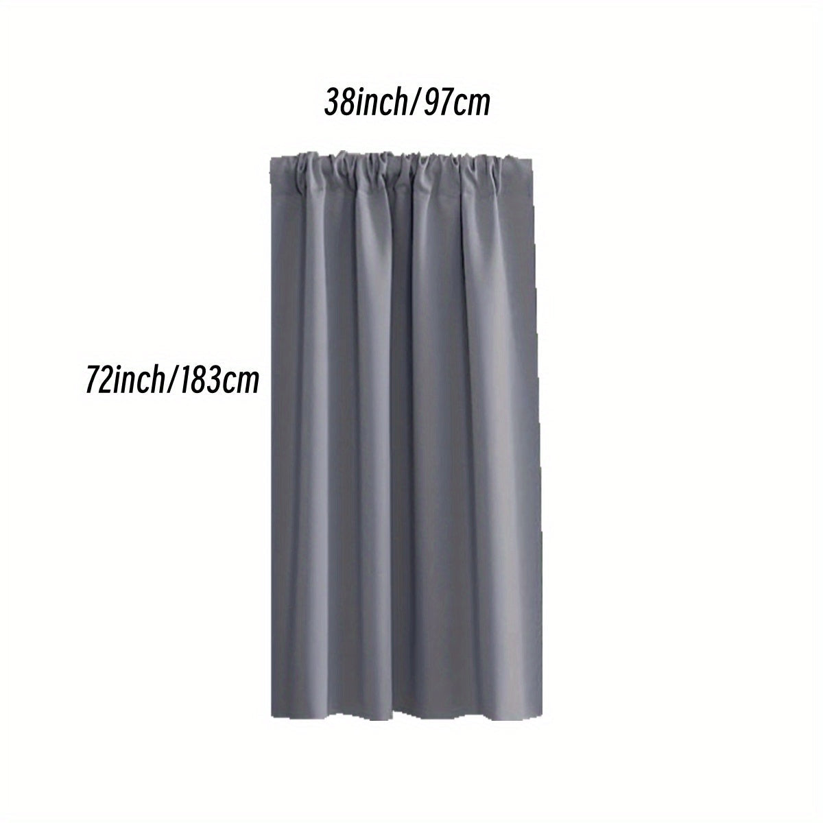 Insulated Blackout Curtains for Bedroom Room Darkening Noise Reduction 1PC