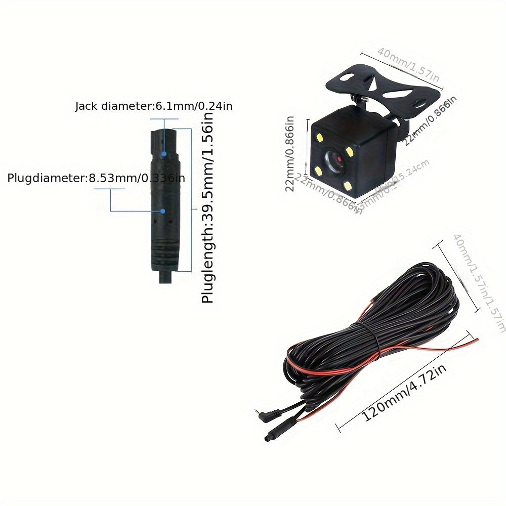 Car Dash Cam 5.5m Extension Cable for Reverse Recording No Battery