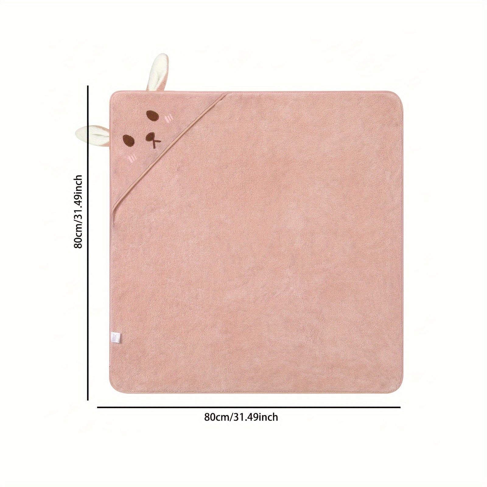 Kids Hooded Bath Towels Set Soft Cotton for Beach Bathroom Travel 2 Pack