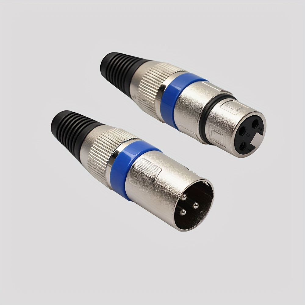3-Pin XLR Male-to-Female Audio Connectors 20-Pin ATX Round Ethernet Cable