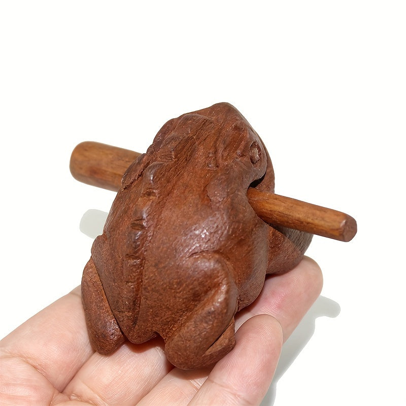 Guiro de madera africana hecho a mano, instrumento musical tradicional para Eid y entusiastas de la música