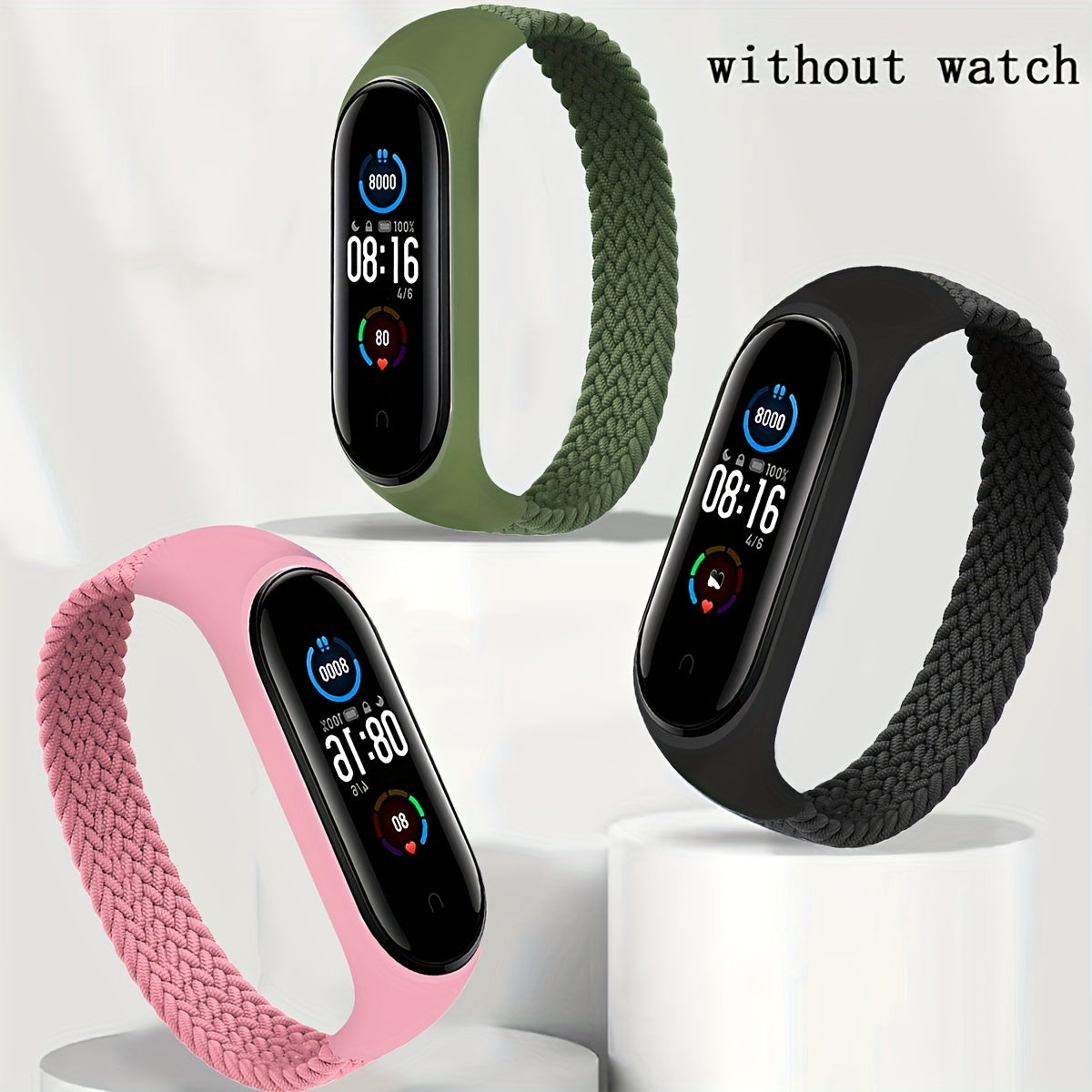 Nylon Braided Single Circle Stretch Wristband for Xiaomi Smartwatch Watch Band