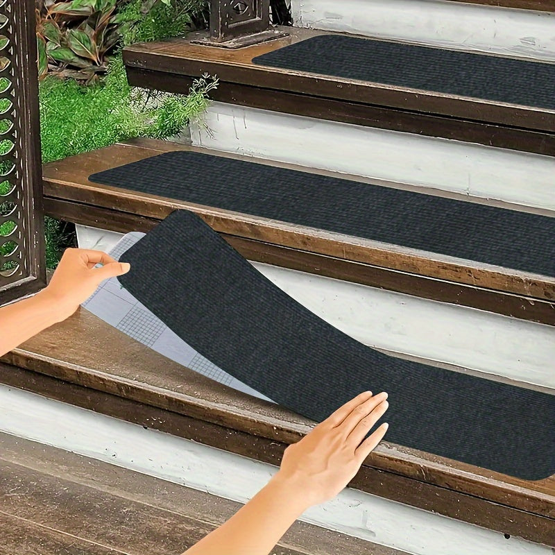 Outdoor Waterproof Stair Treads 12 Steps Non-Slip Anti-Skid Strips 4mm Thick