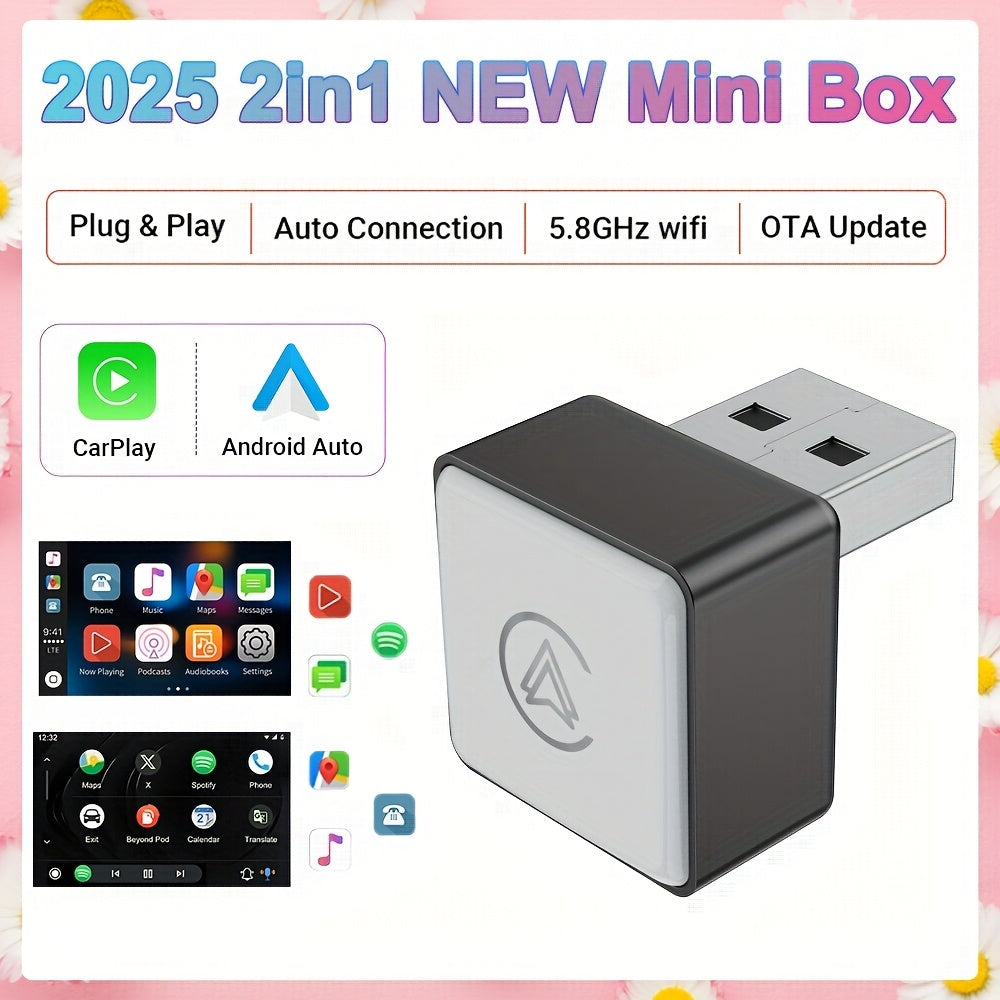 Wireless Carplay And Android Auto Adapter for Cars with OTA Upgrade