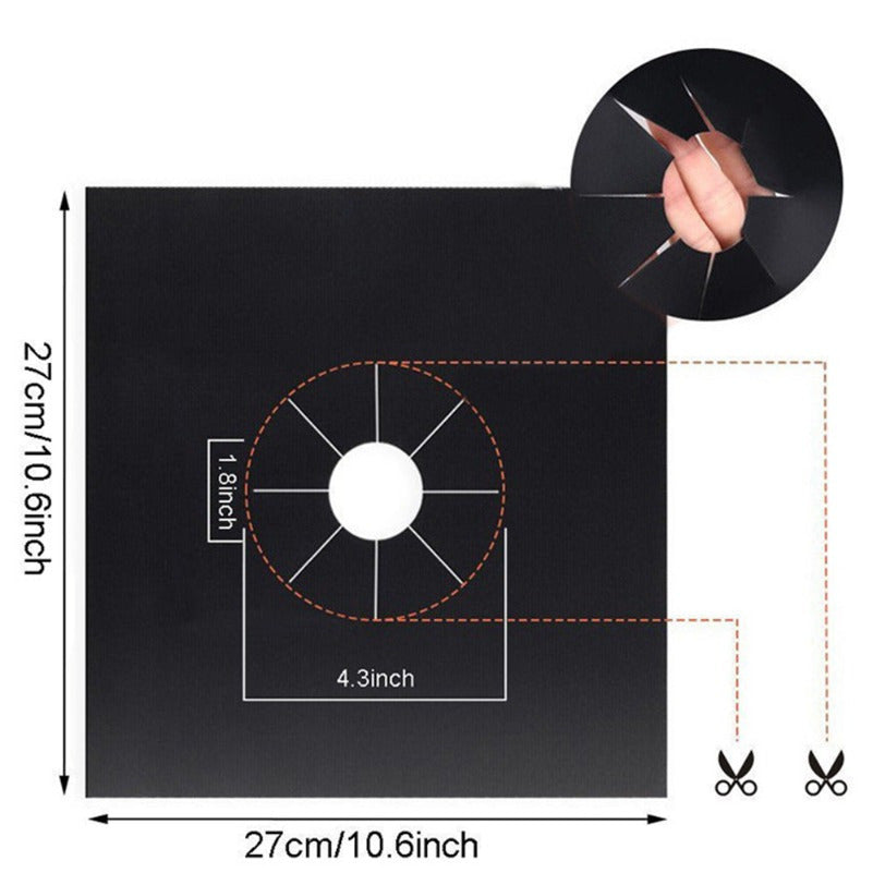 10 ta issiqqa chidamli pechka qopqog'i to'plami - uy va restoran uchun uzoq muddatli yuzani himoya qiluvchi vositalar
