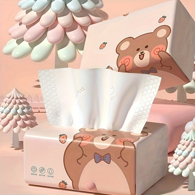 30-Pack 5-Ply Facial Tissues 280 Count Soft Unbleached Paper Thickened Napkins