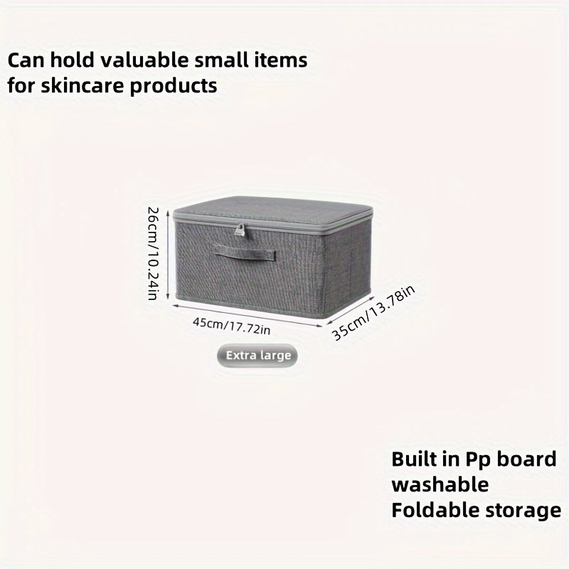 Caja de almacenamiento de poliéster de gran capacidad con cerradura de contraseña para ropa y documentos