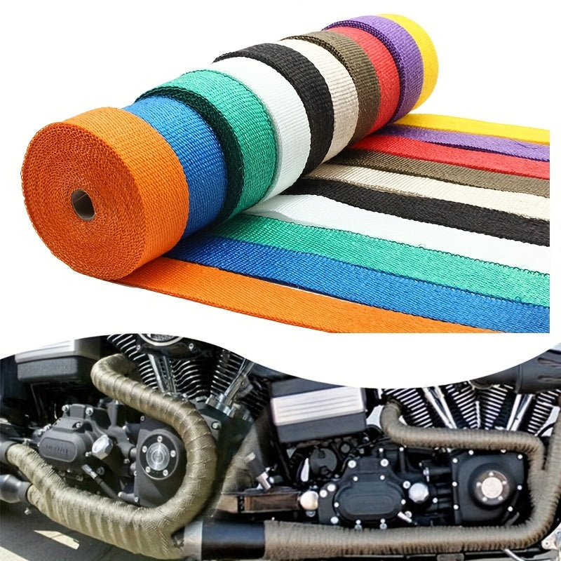 High-Temp Resistant Glass Fiber Insulation Tape 5m Multi-Color Heat Wrap