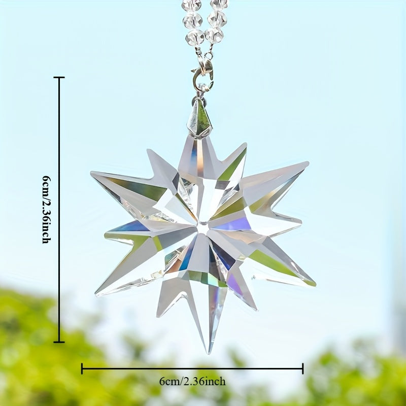 Qor yog‘ishi kristalli avtomobil bezaklari Swarovski kristalli ko‘p rangli ichki bezaklar