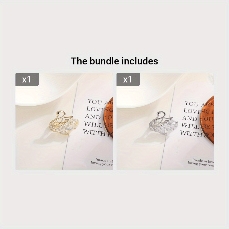 Elegant Swan Brooch Jewelry for Women Stylish Fashion Accessory Gift