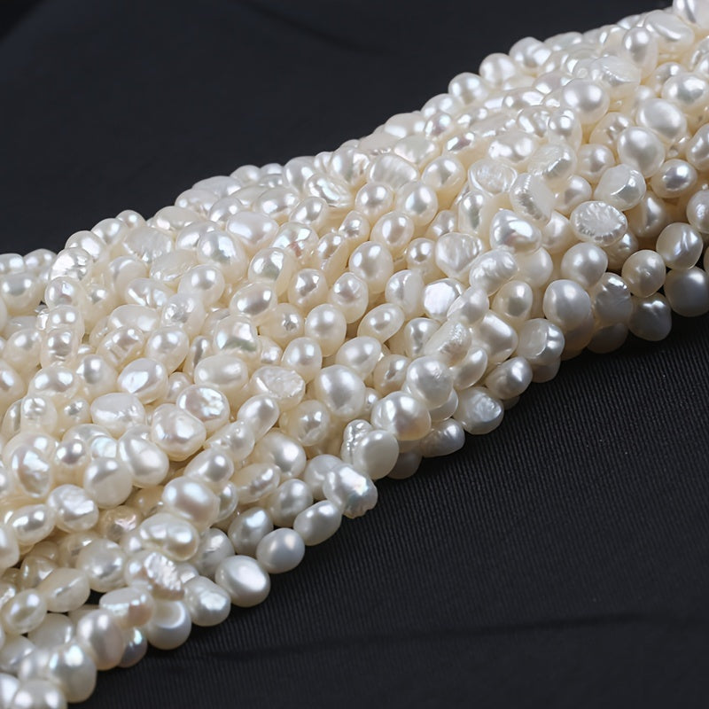 Freshwater Cultured Pearl Beads Strand 18cm 4-5mm Jewelry Making Supplies