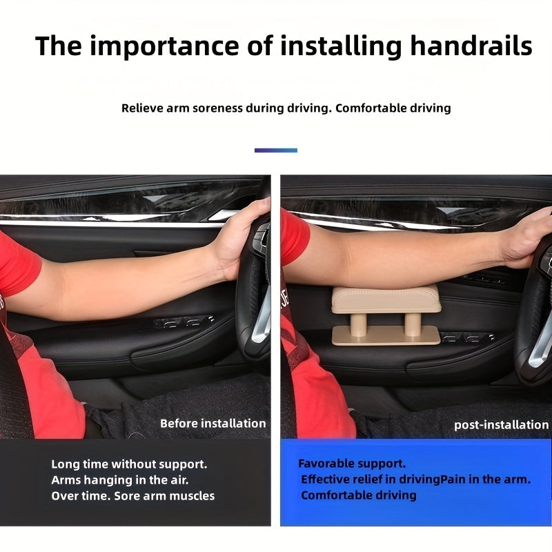Подлокотник для автомобиля из искусственной кожи, удобный и прочный внутриавтомобильный аксессуар