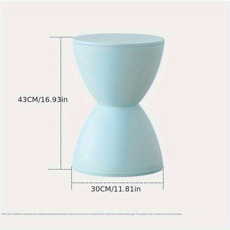 Modern Nordic Plastic Stool Side Table Corner Accent Shoe Bench