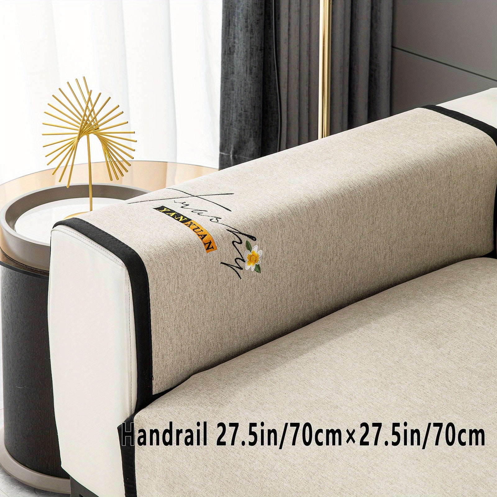 Chenille Sofa Slipcover All Seasons Protects Furniture and Enhances Home Decor