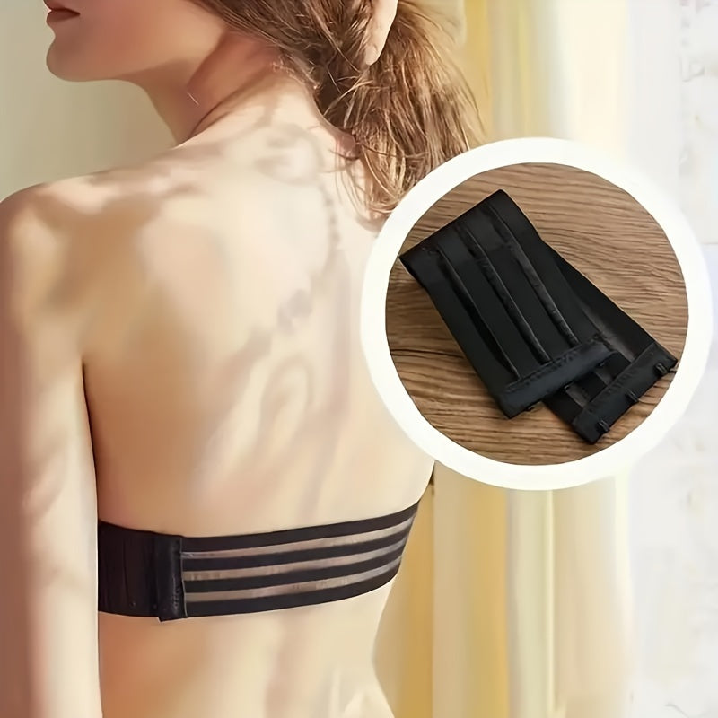 Adjustable Bra Strap Extender for Comfort Support Woven Solid Color Lingerie Accessory