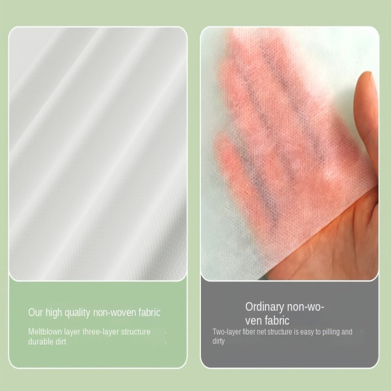 Disposable Bed Sheets Pack Reusable Thick Material for Hotels Travel and Allergy Protection
