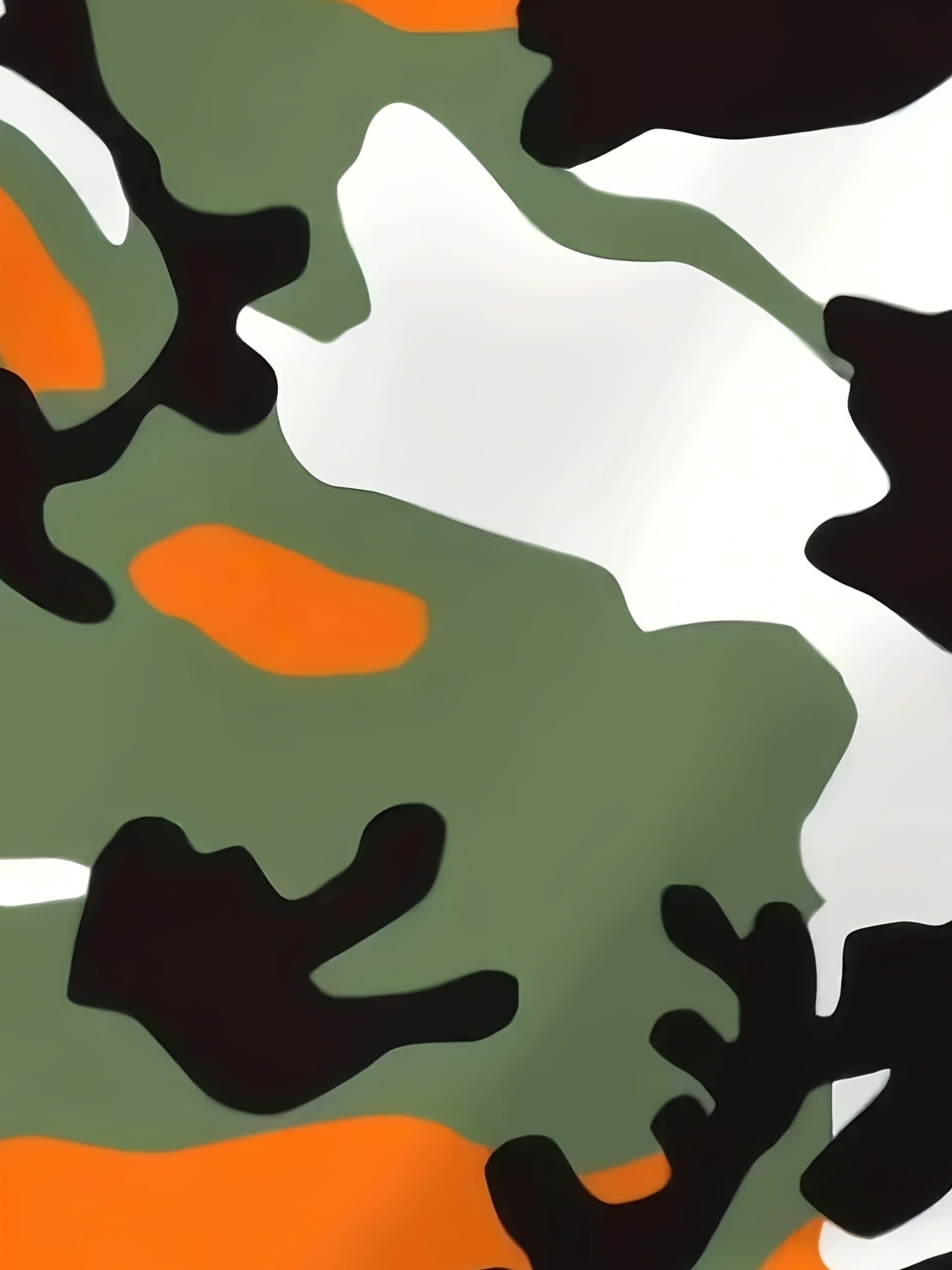 Plus Size Camouflage Orange Sports Outfit Women Activewear