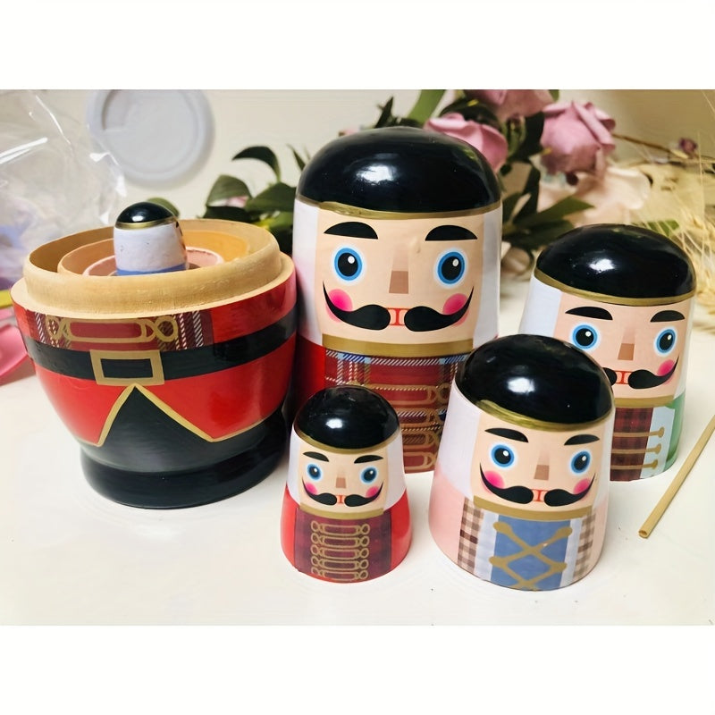 Набор ручных матрешек - яркие складывающиеся куклы для детей, идеальный подарок на любой случай, отлично подходит для домашнего декора и подарков на вечеринках.