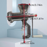Aluminum Manual Sausage Stuffer and Meat Grinder Kit for Home Use