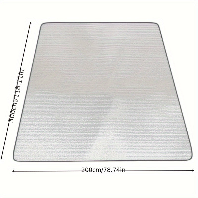 Portativ Ultra-yengil Alyuminiy Folga Mat - Suv o'tkazmaydigan va Nam o'tkazmaydigan, Tashqi Kamp va Pikniklar uchun Ideal