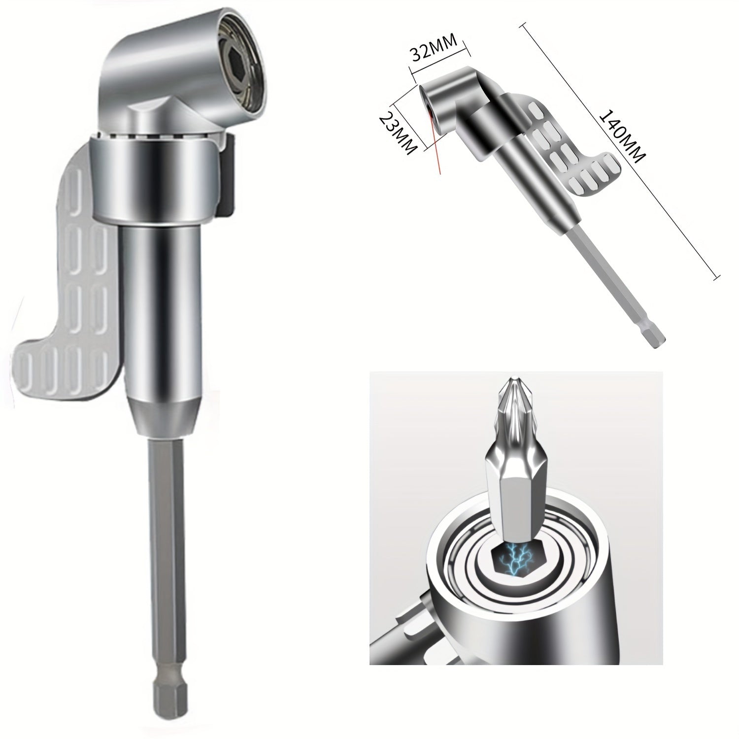 Universal Metal Screwdriver Bit Bender Cornerer for Precision and Flexibility