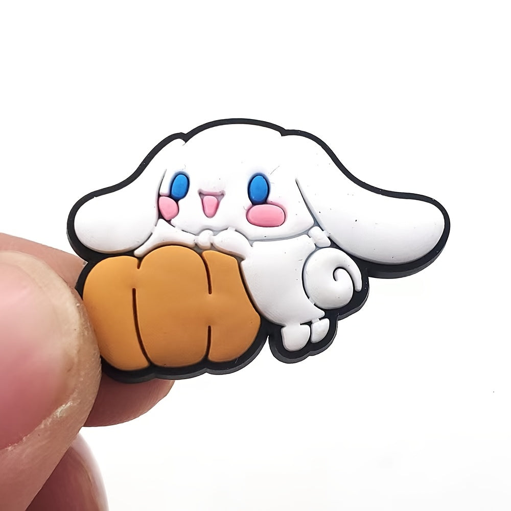 Set of 30 Cute Shoe Charms for DIY Sandals Decoration with Detachable Buckles