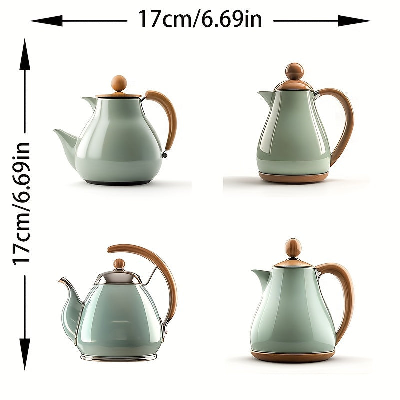 Green Teapot Car Decal Sticker Scratch-Resistant Plastic Motorcycle Bumper Vinyl