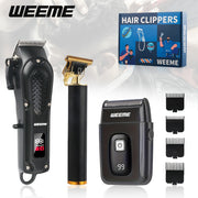 Комплект для ухода за мужчинами "все в одном" с машинкой для стрижки, триммером, бритвой, USB-зарядкой, 36 В, ЖК-дисплеем