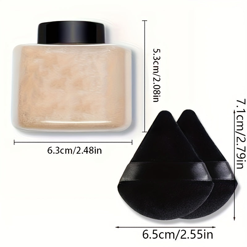 Matte Finish Loose Powder with Oil Control Waterproof Universal Skin Tone 1oz