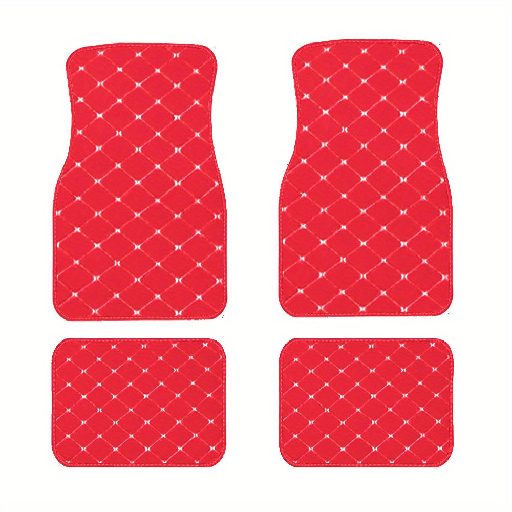 Universal Waterproof Car Floor Mats Set Front and Rear Auto Rugs