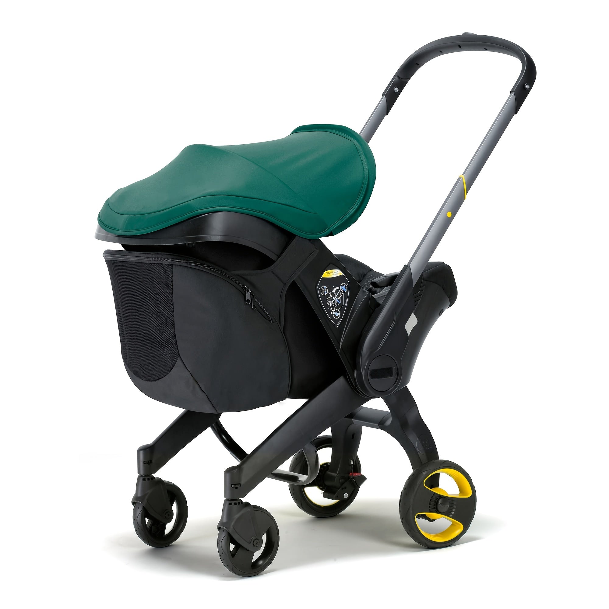 Organizador de asiento de coche con bolsa de cierre rápido para cochecitos y vehículos