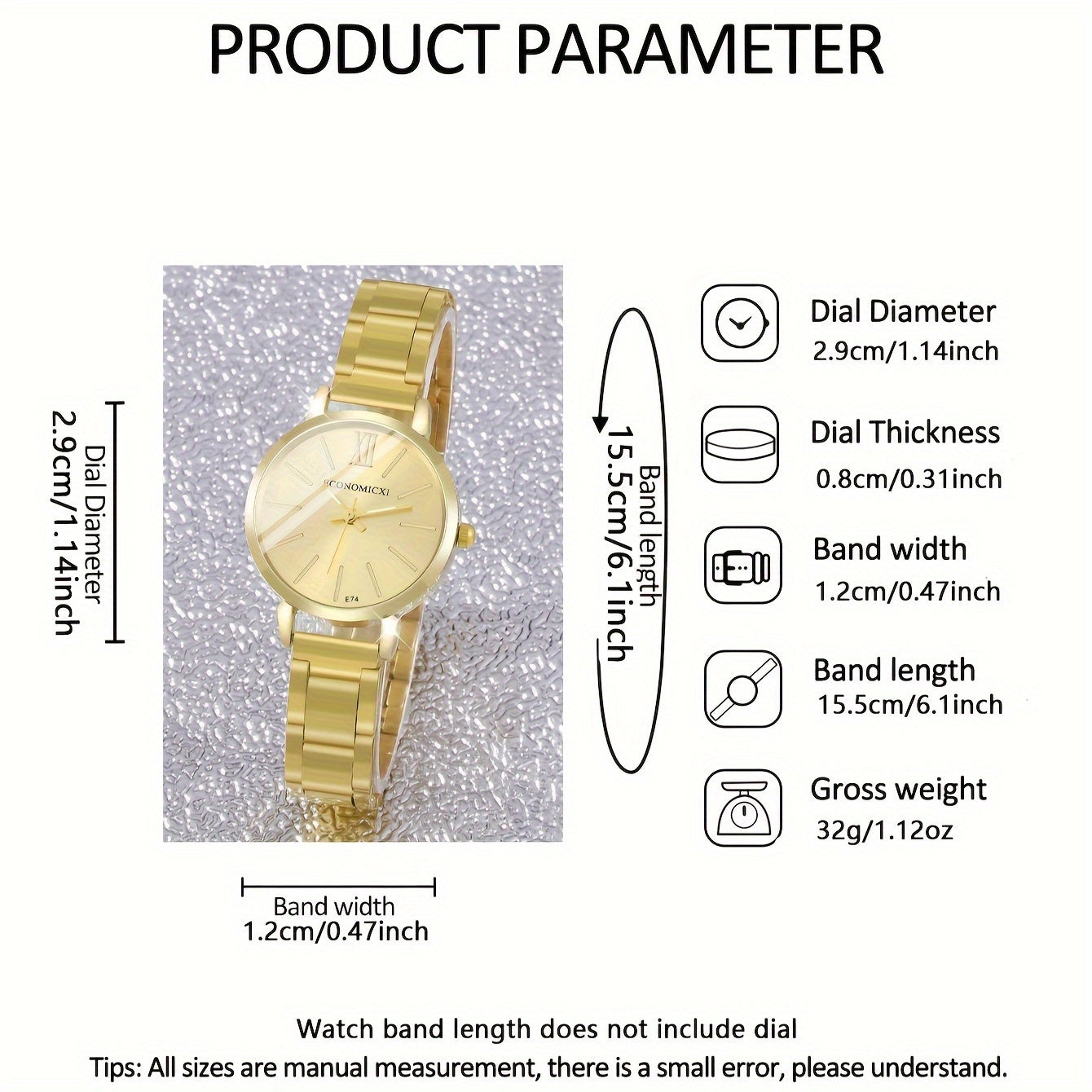 Ayollar uchun kvarts soat to'plami, zink alloy korpusi va taqinchoq bilan, bayram sovg'asi uchun